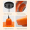 Luminaire Suspendu Nordique Rétro Orange - Décoration Maison Lampe Suspendue Chambre Chevet Restaurant Salons LED Style Années 50